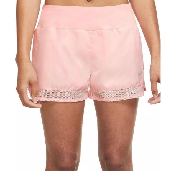 NIKE DRI-FIT CREW BREATHE SHORTS- PINK - Picture 1 of 11